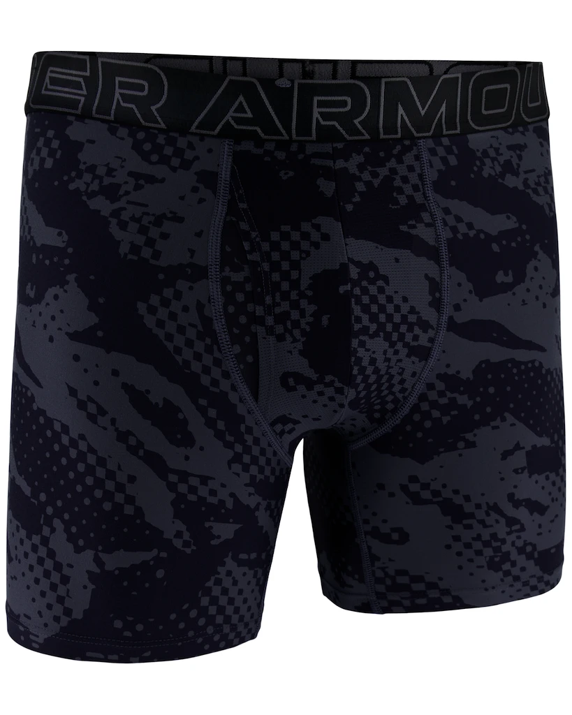 Heren boxershort Under Armour Perf Tech Nov 6in Grey