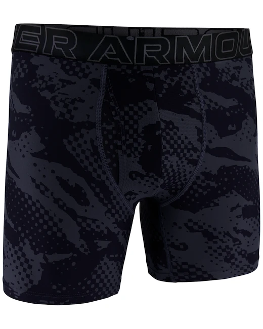 Heren boxershort Under Armour Perf Tech Nov 6in Grey