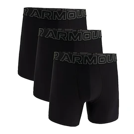 Heren boxershort Under Armour Perf Tech Solid 6in 3Pack Black