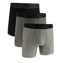 Heren boxershort Under Armour Perf Tech Solid 6in 3Pack Steel Heather
