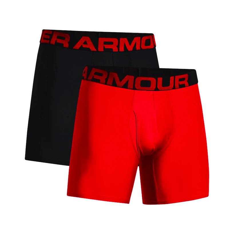 Heren boxershort Under Armour  Tech 6in 2Pack Red  S
