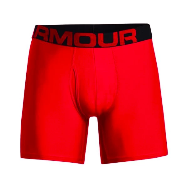 Heren boxershort Under Armour  Tech 6in 2Pack Red  S