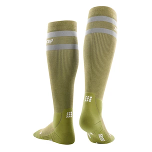 Heren compressiekousen CEP  80s Hiking Olive/Grey