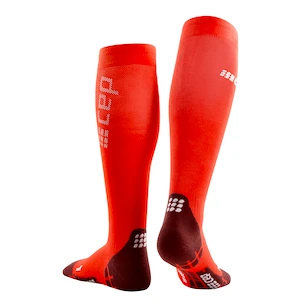 Heren compressiekousen CEP  Ultralight Lava/Dark Red