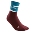 Heren compressiesokken CEP  4.0 Petrol/Dark Red