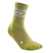 Heren compressiesokken CEP  80s Hiking Mid Cut Olive/Grey