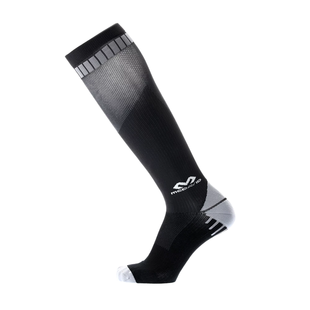 Heren compressiesokken McDavid  Elite Active Compression Socks 8842 Black/Grey