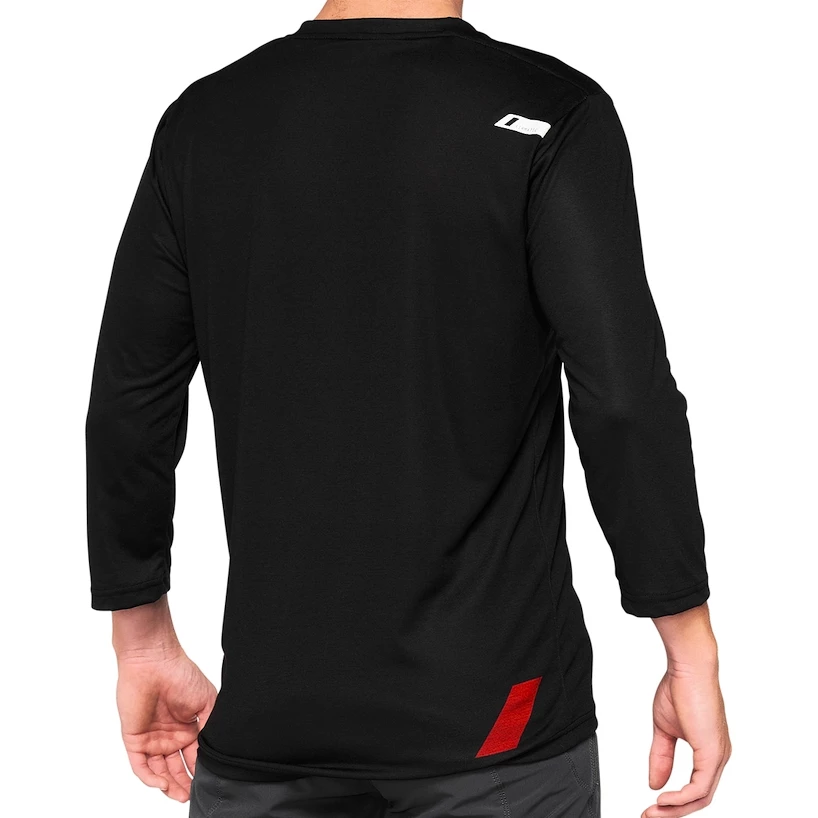 Heren fietsshirt 100%  Airmatic 3/4 Sleeve Jersey Black/Red M