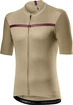 Heren fietsshirt Castelli  Unlimited Jersey Dark Sand/Bordeaux