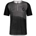 Heren fietsshirt Scott  Trail Vertic Zip S/Sl Black/Slate Grey