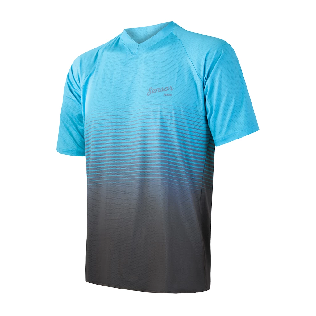Heren fietsshirt Sensor  Cyklo Brave Blue S