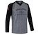 Heren fietsshirt Sensor  Cyklo Charger LS Grey/Black S