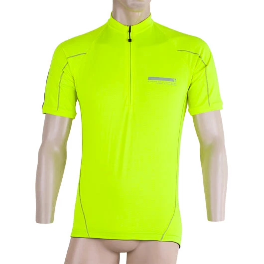 Heren fietsshirt Sensor  Cyklo Entry Neon Yellow