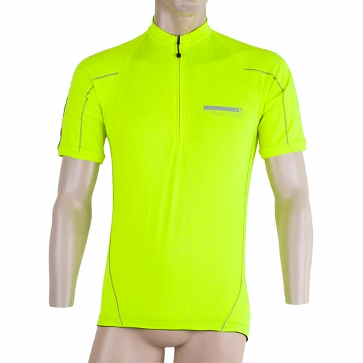 Heren fietsshirt Sensor  Cyklo Entry Neon Yellow S