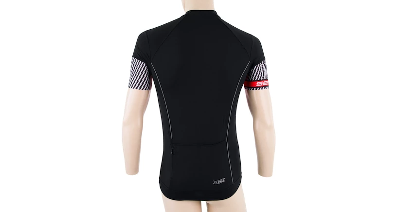 Heren fietsshirt Sensor  Cyklo Race Black/Red