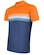 Heren fietsshirt Sensor  Cyklo Summer Stripe Blue/Orange