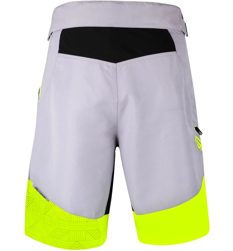 Heren fietsshort Force  Storm grey/yellow S