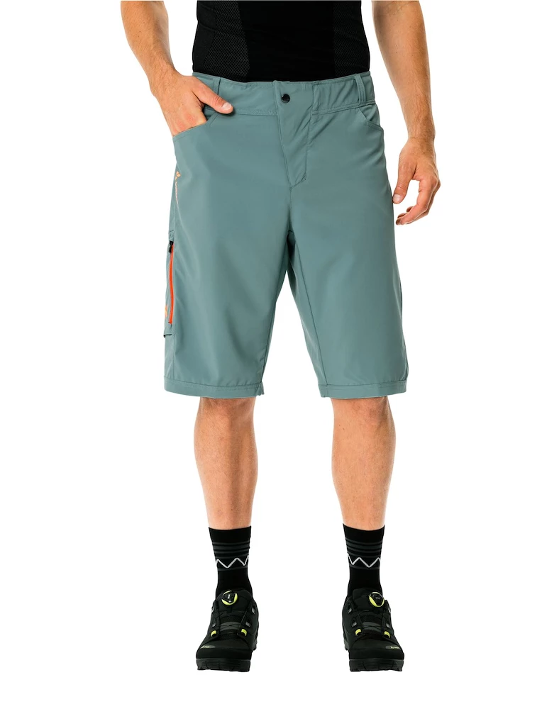 Heren fietsshort VAUDE  Ledro Shorts Dusty moss