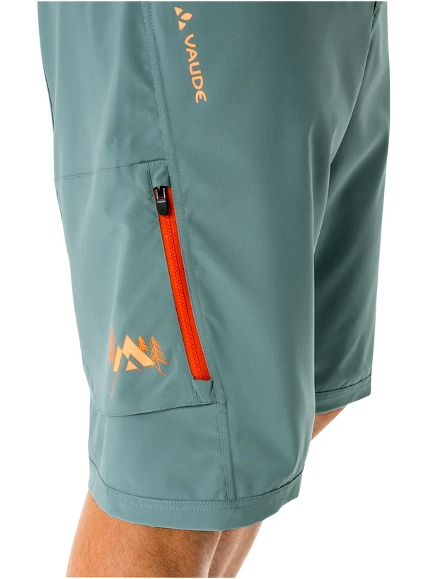 Heren fietsshort VAUDE  Ledro Shorts Dusty moss M