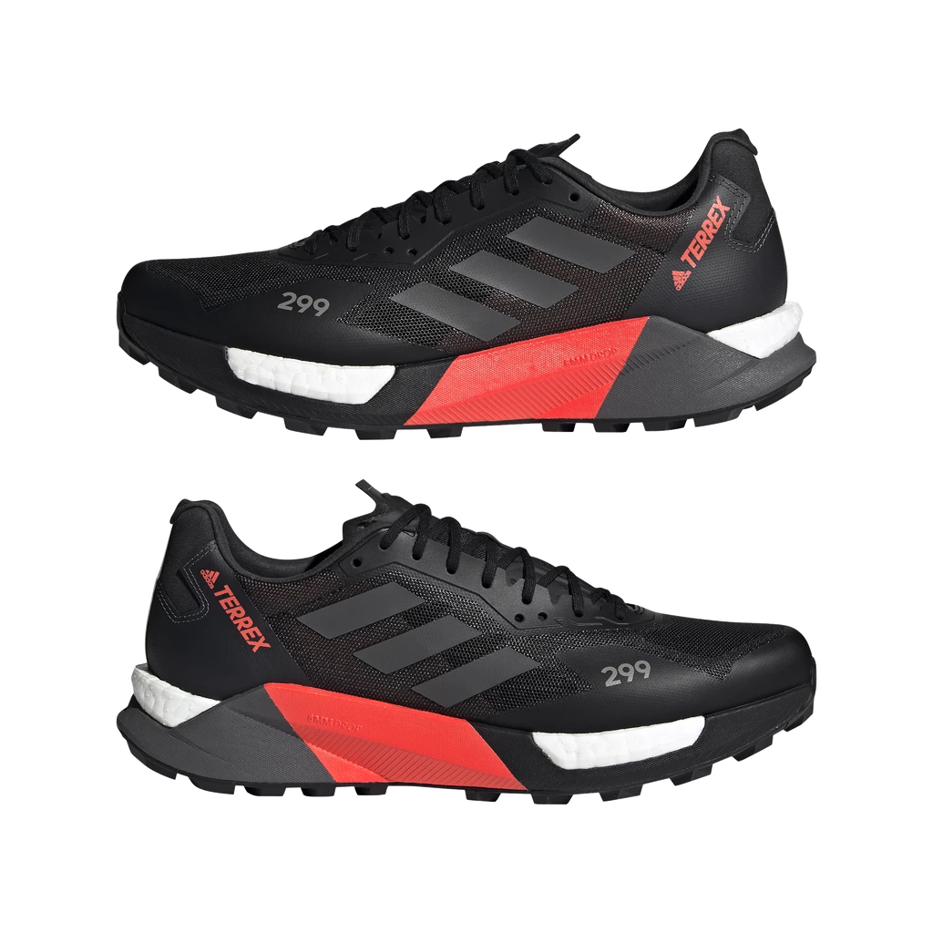 Heren hardloopschoenen adidas  Terrex Agravic Ultra Trail Running Core Black