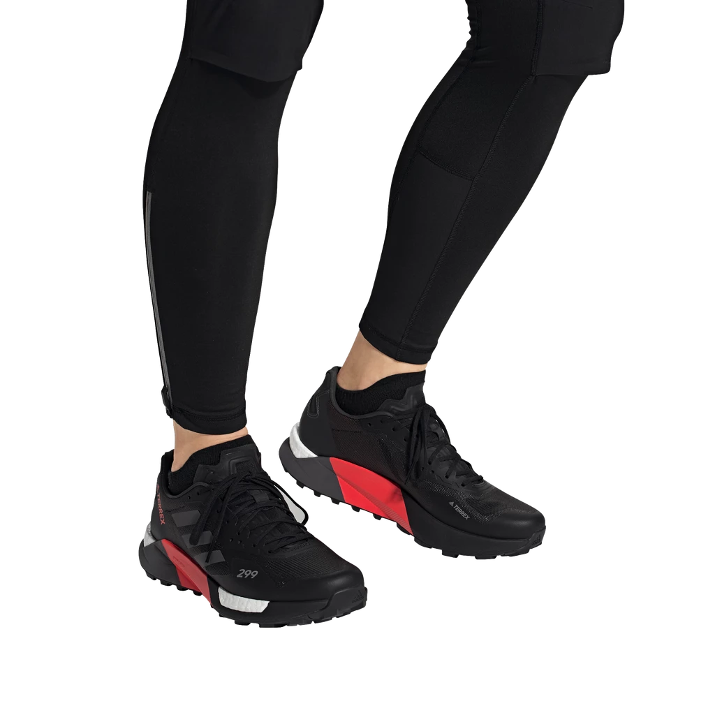 Heren hardloopschoenen adidas  Terrex Agravic Ultra Trail Running Core Black
