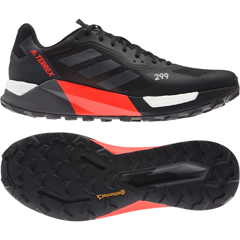 Przetestowano -  Heren hardloopschoenen adidas  Terrex Agravic Ultra Trail Running Core Black  UK 9,5