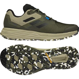 Heren hardloopschoenen adidas  Terrex Two Flow Focus Olive