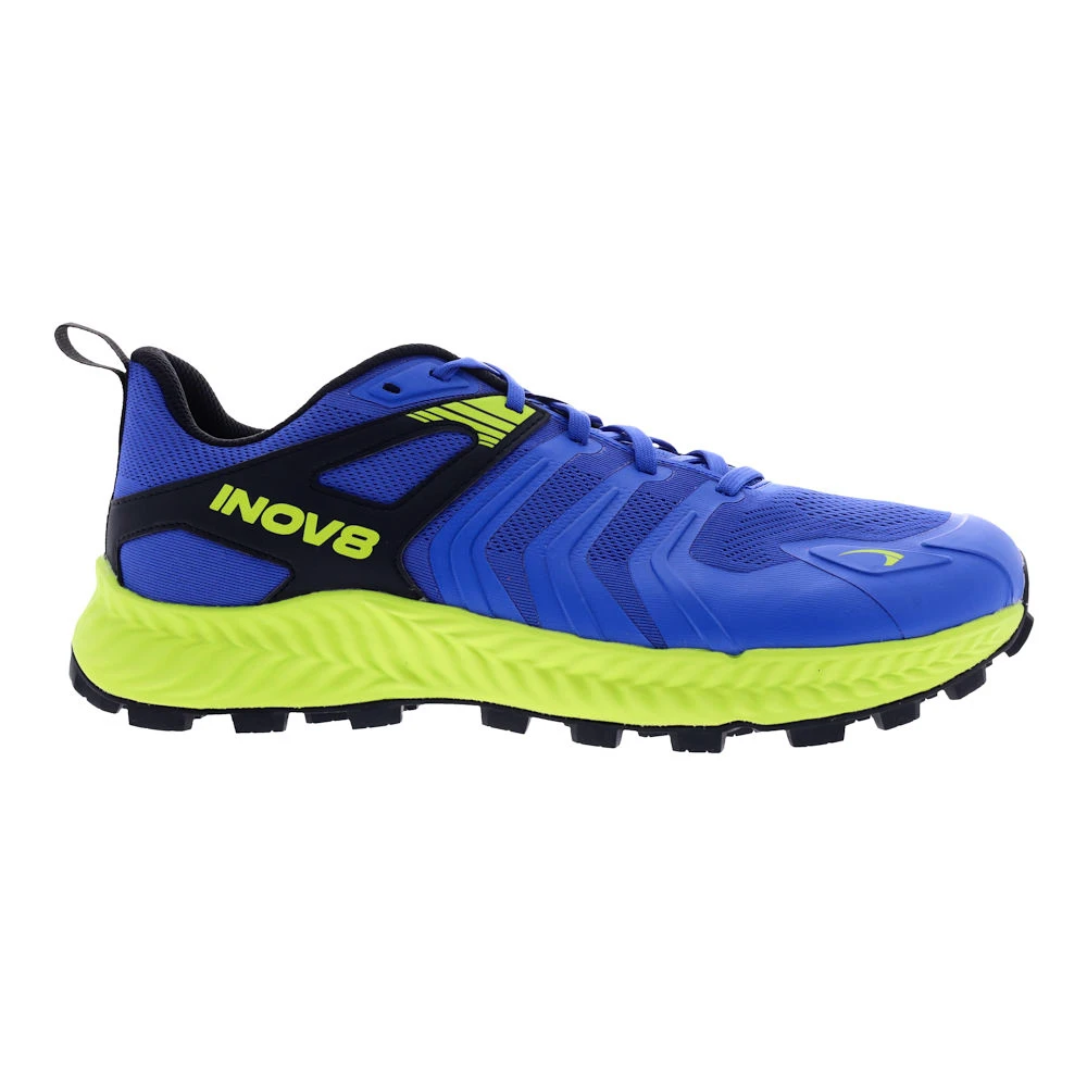 Heren hardloopschoenen Inov-8 Trailtalon (S) Blue/Black/Lime  UK 10