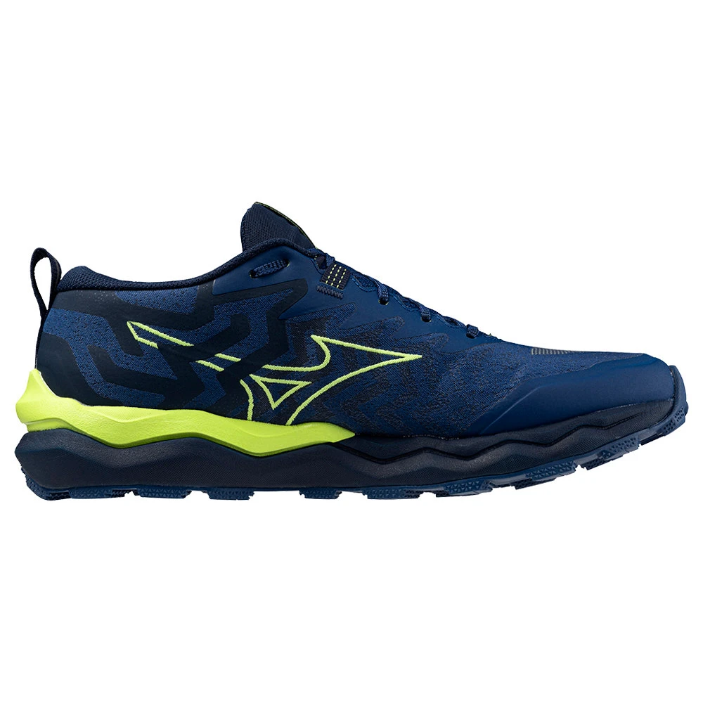 Heren hardloopschoenen Mizuno  Wave Daichi 8 Navy Peony/Sharp Green/Dress Blues