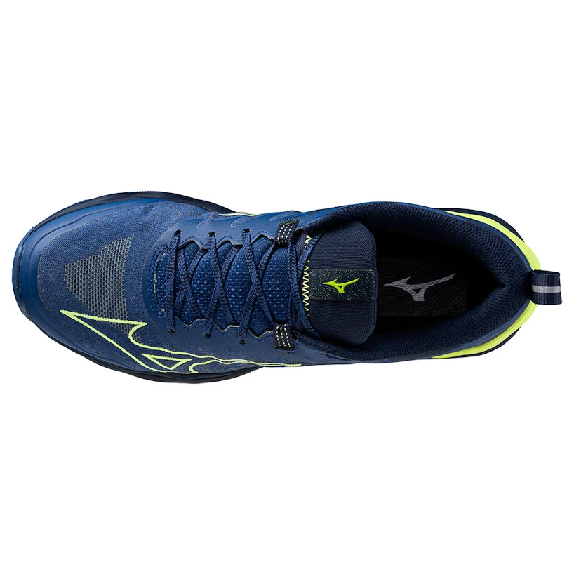 Heren hardloopschoenen Mizuno  Wave Daichi 8 Navy Peony/Sharp Green/Dress Blues  UK 7