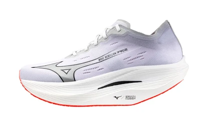 Heren hardloopschoenen Mizuno Wave Rebellion Pro 2 White/Harbor Mist/Cayenne