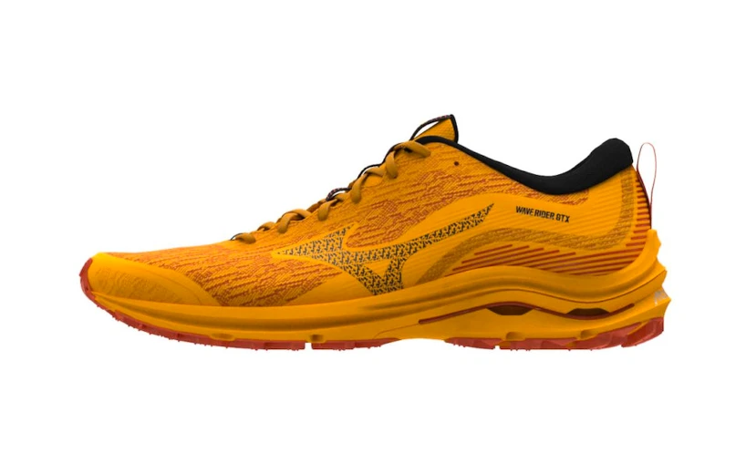 Heren hardloopschoenen Mizuno  Wave Rider Gtx Zinnia/Tigerlily/Black  UK 6