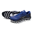 Heren hardloopschoenen Mizuno  Wave Sky 7 Surf the Web/Silver/Dress Blues