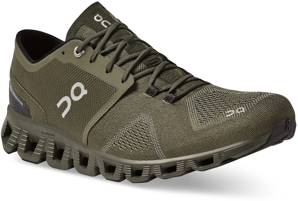 Heren hardloopschoenen On  Cloud X Olive/Fir