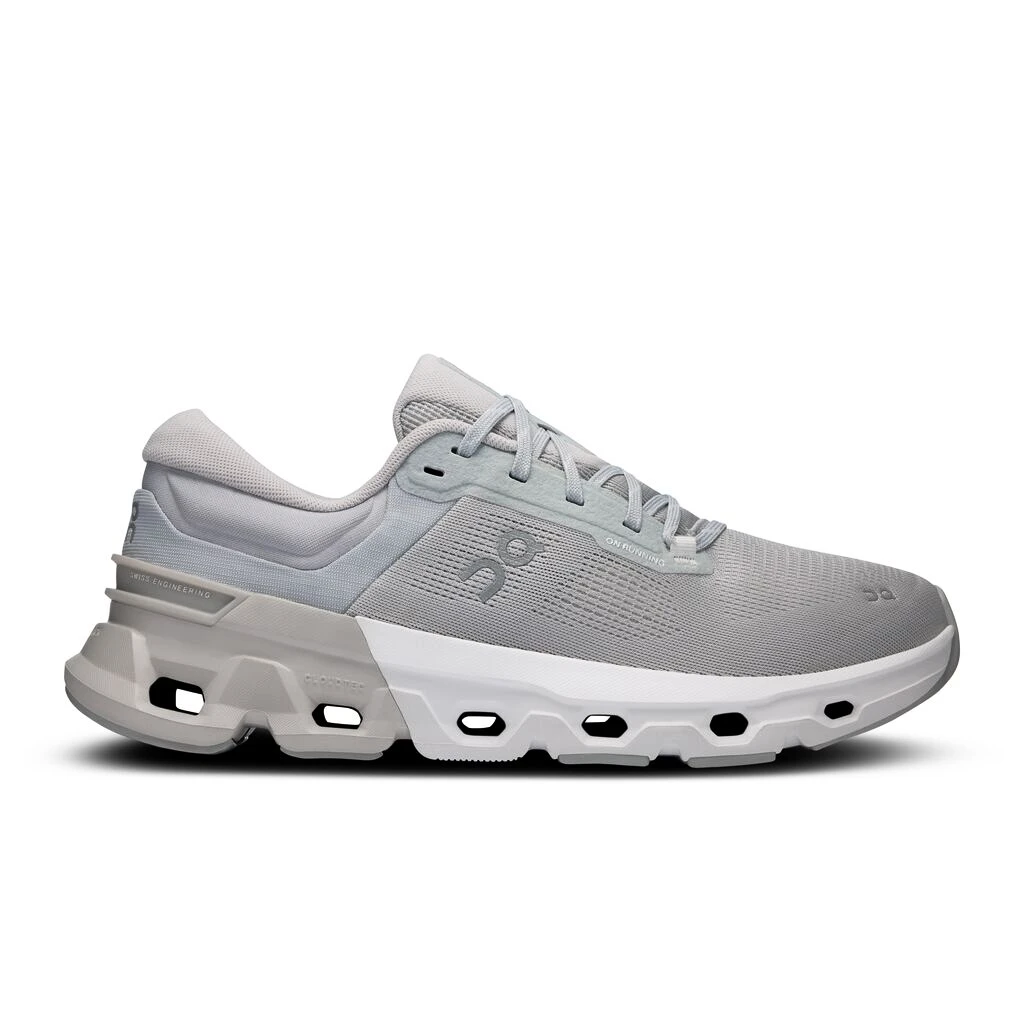Heren hardloopschoenen On  Cloudflyer 5 Glacier/Wolf