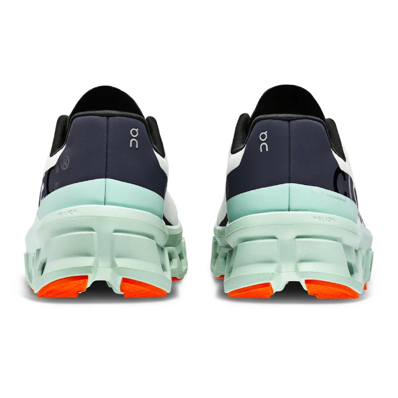 Heren hardloopschoenen On Cloudmonster Undyed-White/Creek