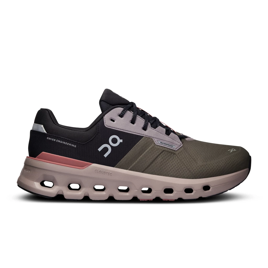 Heren hardloopschoenen On Cloudrunner 2 Waterproof Olive/Mahogany