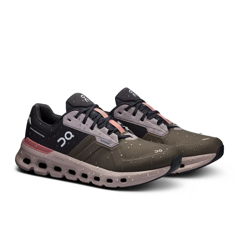 Heren hardloopschoenen On Cloudrunner 2 Waterproof Olive/Mahogany