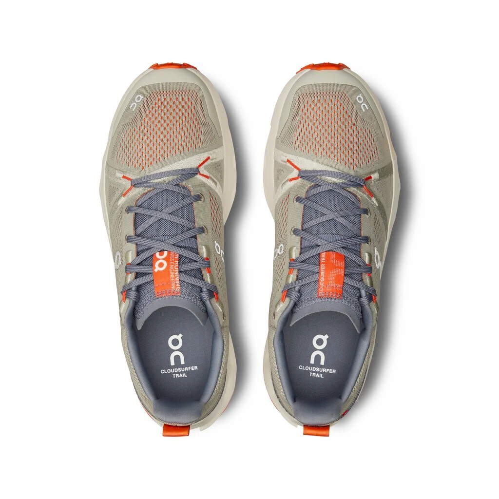 Heren hardloopschoenen On Cloudsurfer Trail Fossil/Ivory