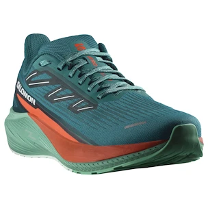 Heren hardloopschoenen Salomon Aero Blaze 2 Deep Lake/Cherry Tomato/Electric Green