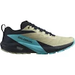 Heren hardloopschoenen Salomon Sense Ride 5 Alfalfa / Carbon / Peacock Blue  UK 11
