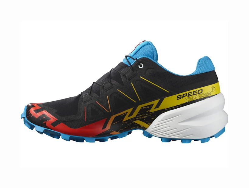 Heren hardloopschoenen Salomon Speedcross 6 Black/White/Transcend Blue