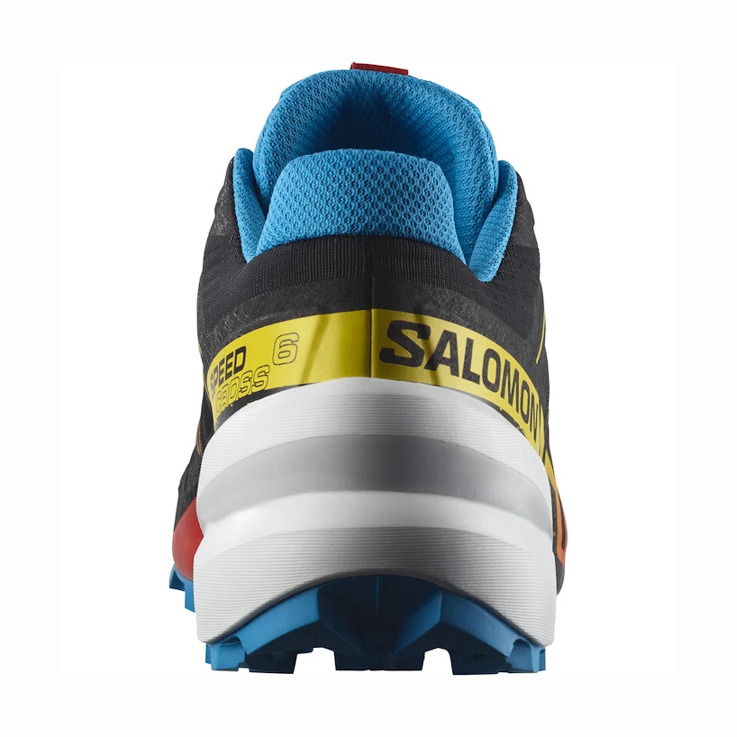 Heren hardloopschoenen Salomon Speedcross 6 Black/White/Transcend Blue