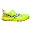 Heren hardloopschoenen Saucony  Peregrine 14 Citron/Oak  UK 8