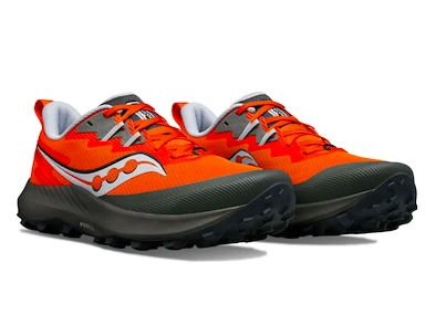 Heren hardloopschoenen Saucony  Peregrine 14 Pepper/Bough  UK 8