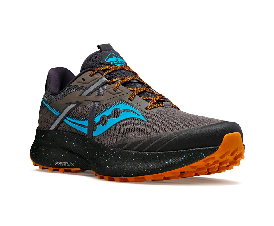 Heren hardloopschoenen Saucony  Ride 15 TR Pewter/Agave