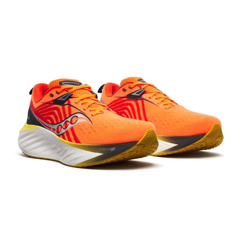 Heren hardloopschoenen Saucony  Triumph 22 Spice/Canary