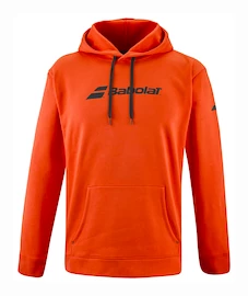 Heren hoodie Babolat Exercise Hood Sweat Men Fiesta Red