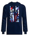 Heren hoodie BIDI BADU  New York 2024 Logo Chill Hoody Dark Blue/Red M