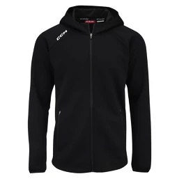 Heren hoodie CCM LOCKER ROOM FLEECE FULL ZIP HOODIE black